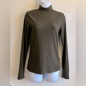 Army Green Long Sleeve Turtleneck